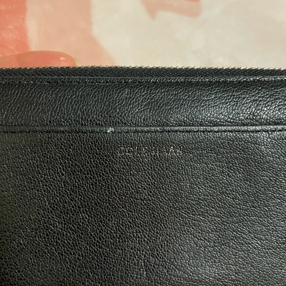 Cole Haan Large continental Zip Around Black Leather Wallet - Picture 8 of 16